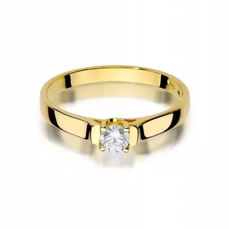 Pierścionek w Białym Złocie 585 Brylant 0,18ct Pierścionek w Białym Złocie 585 Brylant 0,18ct