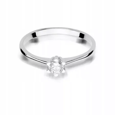 Pierścionek 585 Zaręczynowy Brylant 0,23ct Grawer Pierścionek 585 Zaręczynowy Brylant 0,23ct Grawer