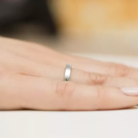 Złoty 585 Pierścionek Zaręczynowy Brylant 0,12ct Złoty 585 Pierścionek Zaręczynowy Brylant 0,12ct