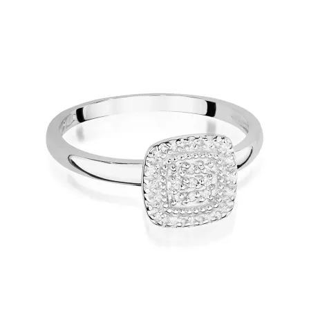 Złoty Pierścionek Brylanty 0,13ct Próba 585 Grawer Złoty Pierścionek Brylanty 0,13ct Próba 585 Grawer
