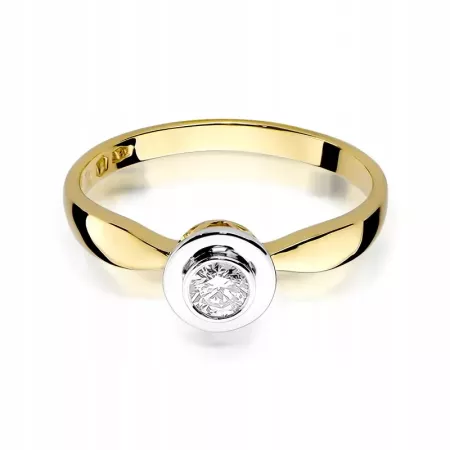 Złoty 14K Pierścionek Zaręczynowy Brylant 0,15ct Złoty 14K Pierścionek Zaręczynowy Brylant 0,15ct