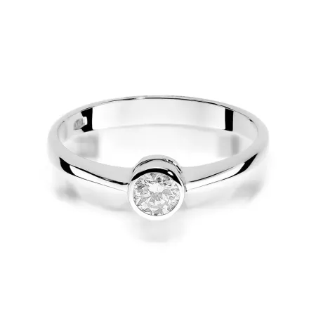 Pierścionek 585 Zaręczynowy Brylant 0,25ct Grawer Pierścionek 585 Zaręczynowy Brylant 0,25ct Grawer