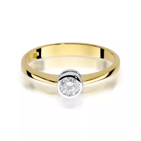 Pierścionek 585 Zaręczynowy Brylant 0,25ct Grawer Pierścionek 585 Zaręczynowy Brylant 0,25ct Grawer