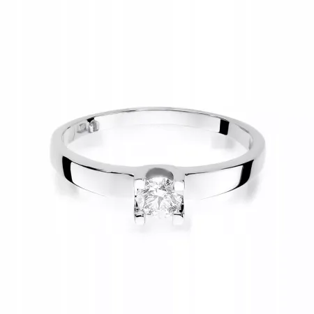 Złoty Pierścionek 585 Zaręczynowy Brylant 0,25ct