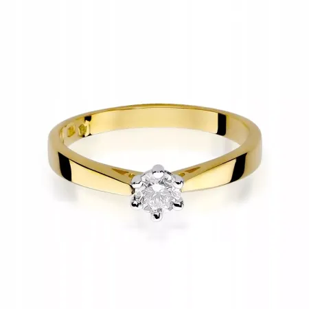 Pierścionek Złoty 14K Zaręczynowy Brylant 0,25ct Pierścionek Złoty 14K Zaręczynowy Brylant 0,25ct