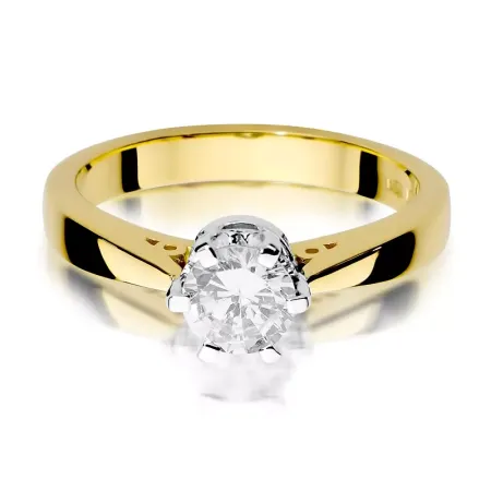 Pierścionek 14K Brylant 1,00ct Białe Złoto Grawer Pierścionek 14K Brylant 1,00ct Białe Złoto Grawer