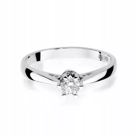 Pierścionek 585 Zaręczynowy Brylant 0,25ct Grawer Pierścionek 585 Zaręczynowy Brylant 0,25ct Grawer