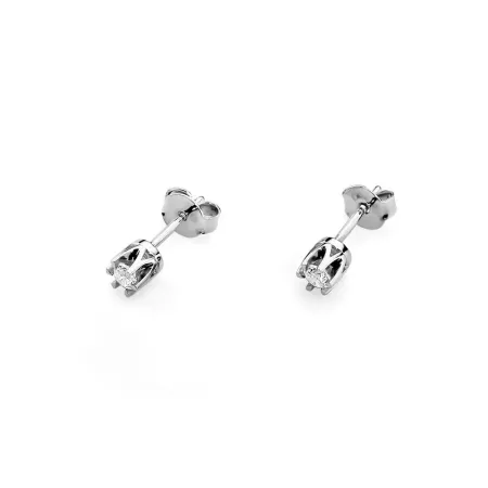Złote Kolczyki Diament Próba 585 Sztyft 0,16ct Złote Kolczyki Diament Próba 585 Sztyft 0,16ct