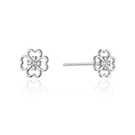 Złote Kolczyki 585 Diamenty Koniczynki Prezent Złote Kolczyki 585 Diamenty Koniczynki Prezent