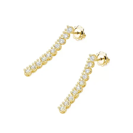 Eleganckie Kolczyki Diamenty 0,80ct Białe Złoto Eleganckie Kolczyki Diamenty 0,80ct Białe Złoto