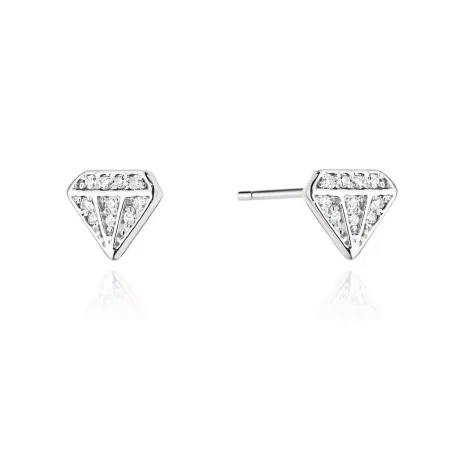 Złote 585 Kolczyki Diamenciki z Diamentami Sztyft Złote 585 Kolczyki Diamenciki z Diamentami Sztyft