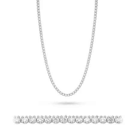 Naszyjnik 585 z Brylantami Białe Złoto 6,90ct Naszyjnik 585 z Brylantami Białe Złoto 6,90ct