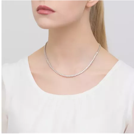 Naszyjnik Brylanty Białe Złoto 4,56ct Próba 585 Naszyjnik Brylanty Białe Złoto 4,56ct Próba 585
