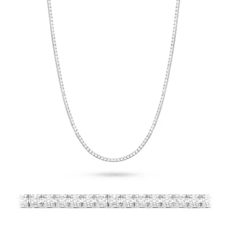 Naszyjnik 585 Brylanty Białe Złoto 3,38ct Naszyjnik 585 Brylanty Białe Złoto 3,38ct