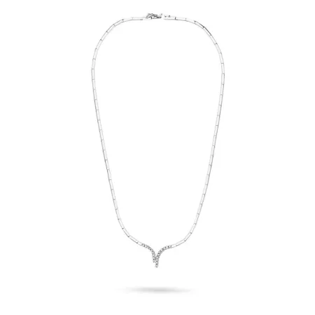Naszyjnik 14K z Brylantami Białe Złoto 0,15ct Naszyjnik 14K z Brylantami Białe Złoto 0,15ct