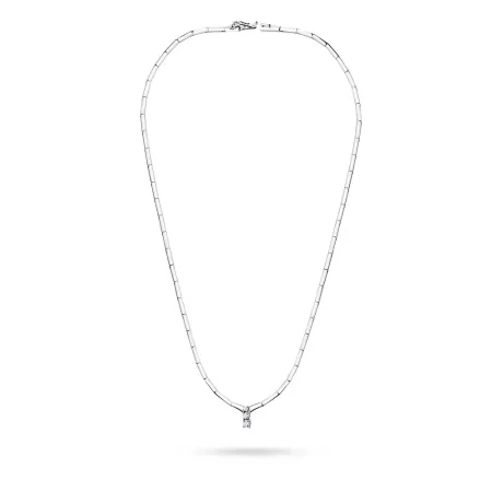 Elegancki 585 Naszyjnik Brylant Białe Złoto 0,26ct