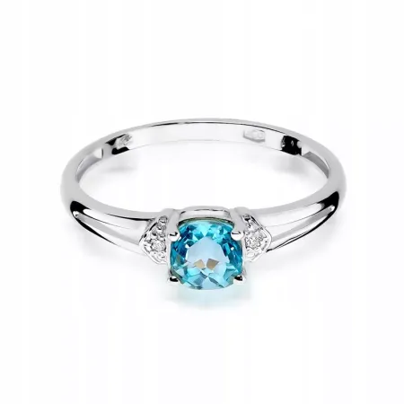 ZŁOTY PIERŚCIONEK ZARĘCZYNOWY TOPAZ 0,70CT GRAWER ZŁOTY PIERŚCIONEK ZARĘCZYNOWY TOPAZ 0,70CT GRAWER