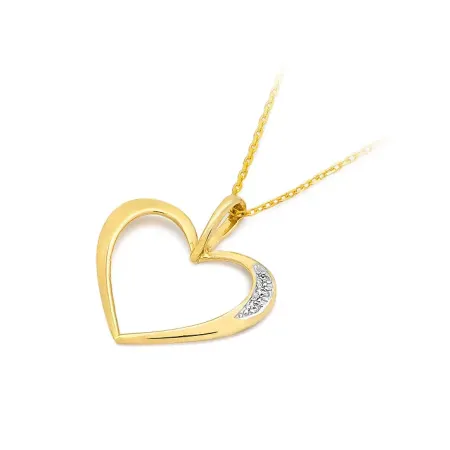 ZŁOTE SERCE DIAMENTY 0,025ct NA PREZENT ZŁOTE SERCE DIAMENTY 0,025ct NA PREZENT