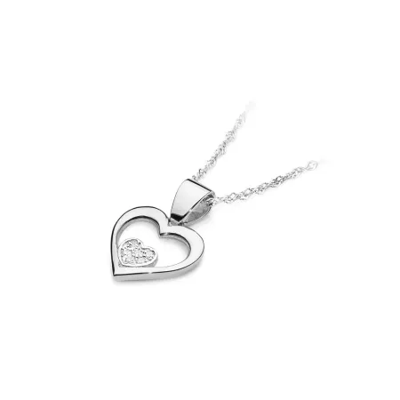 ZŁOTA 14K ZAWIESZKA SERCE DIAMENTY PREZENT ZŁOTA 14K ZAWIESZKA SERCE DIAMENTY PREZENT