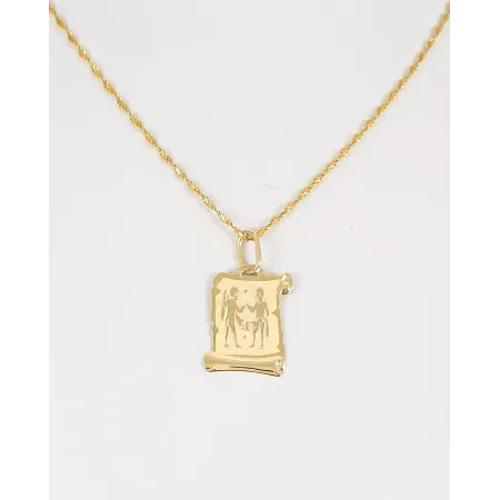 ZŁOTA 585 ZAWIESZKA ZNAK ZODIAKU BLIŹNIĘTA ZŁOTA 585 ZAWIESZKA ZNAK ZODIAKU BLIŹNIĘTA