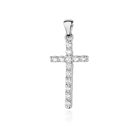Złota Zawieszka Krzyżyk Brylanty 0,39ct Próba 585