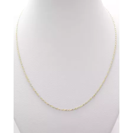 Złoty Łańcuszek 585 REBEKA 55cm Dwukolorowa Złoty Łańcuszek 585 REBEKA 55cm Dwukolorowa