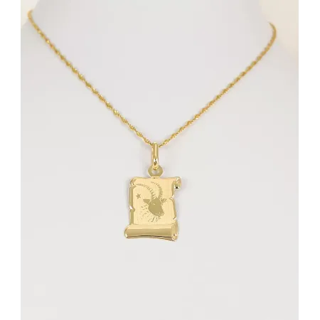 ZŁOTA 585 ZAWIESZKA ZNAK ZODIAKU KOZIOROŻEC ZŁOTA 585 ZAWIESZKA ZNAK ZODIAKU KOZIOROŻEC