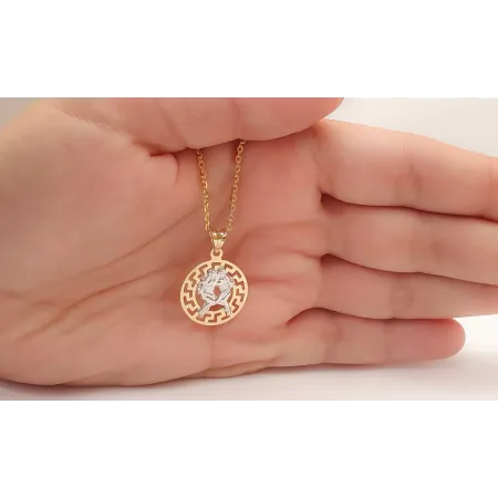 ZŁOTA ZAWIESZKA ZNAK ZODIAKU BLIŹNIĘTA ZŁOTA ZAWIESZKA ZNAK ZODIAKU BLIŹNIĘTA