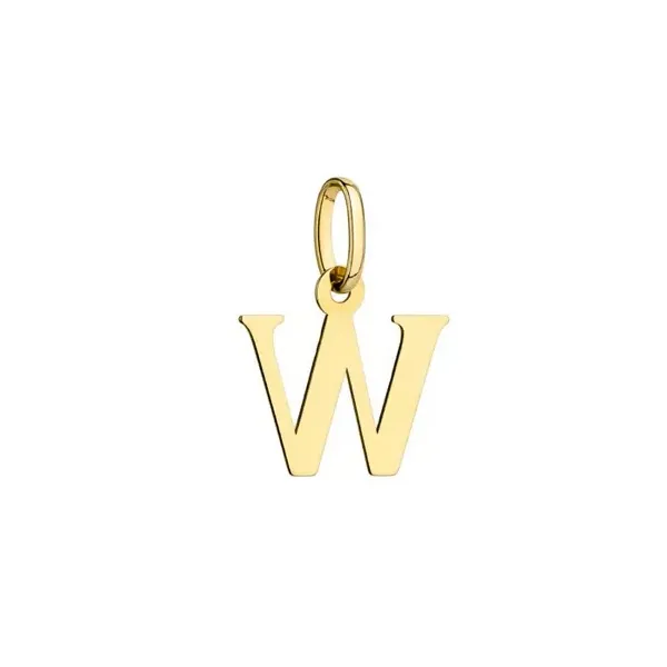 Złota Zawieszka Mała Literka ''W'' pr 585