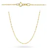 Złoty Damski Łańcuszek 585 Singapur 45cm Diament