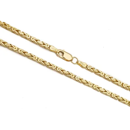 ZŁOTY 585 ŁAŃCUSZEK ŁAŃCUCH KRÓLEWSKI 60 cm L1064 ZŁOTY 585 ŁAŃCUSZEK ŁAŃCUCH KRÓLEWSKI 60 cm L1064