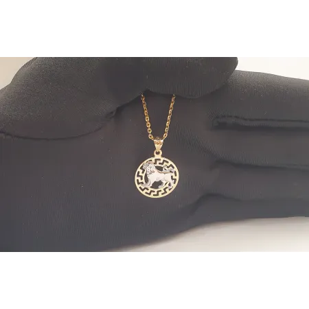 ZŁOTA 585 ZAWIESZKA ZNAK ZODIAKU LEW ZŁOTA 585 ZAWIESZKA ZNAK ZODIAKU LEW