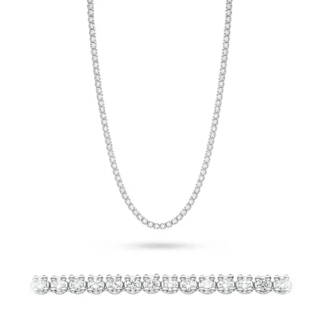 Naszyjnik 585 z Brylantami Białe Złoto 6,90ct Naszyjnik 585 z Brylantami Białe Złoto 6,90ct