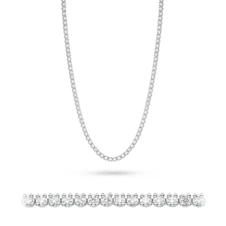 Naszyjnik Brylanty Białe Złoto 4,38ct Próba 585 Naszyjnik Brylanty Białe Złoto 4,38ct Próba 585