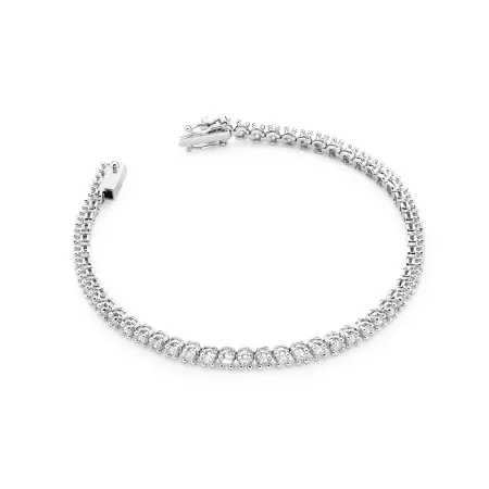 Elegancka Bransoletka Białe Złoto Brylanty 2,16 ct Elegancka Bransoletka Białe Złoto Brylanty 2,16 ct