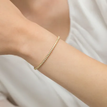 Złota Bransoletka 585 Brylanty 1,07ct Prezent Złota Bransoletka 585 Brylanty 1,07ct Prezent