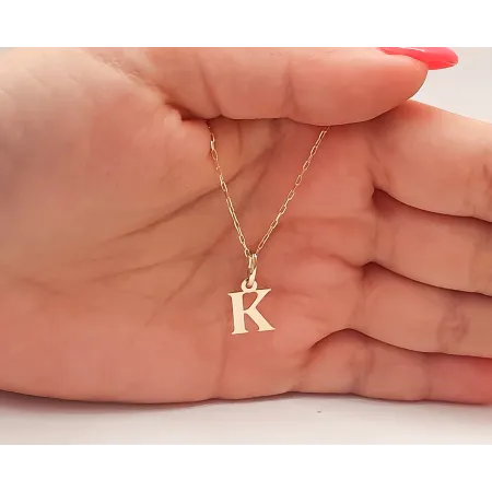 Złota Zawieszka Mała Literka ''K'' pr 585 Złota Zawieszka Mała Literka ''K'' pr 585