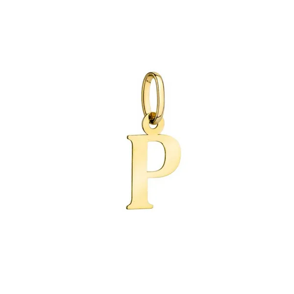 Złota Zawieszka Mała Literka ''P'' pr 585