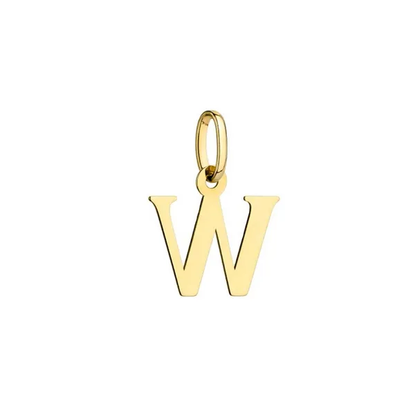 Złota Zawieszka Mała Literka ''W'' pr 585