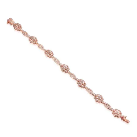 BRANSOLETKA MORGANITY DIAMENTY RÓŻOWE ZŁOTO 18cm BRANSOLETKA MORGANITY DIAMENTY RÓŻOWE ZŁOTO 18cm