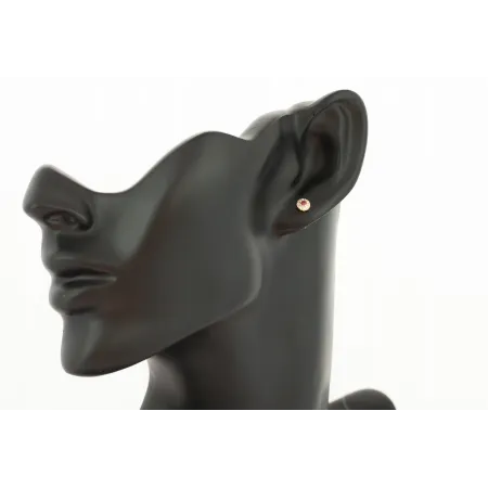 ZŁOTE DELIKATNE KOLCZYKI KWIATKI CYRKONIE pr 585