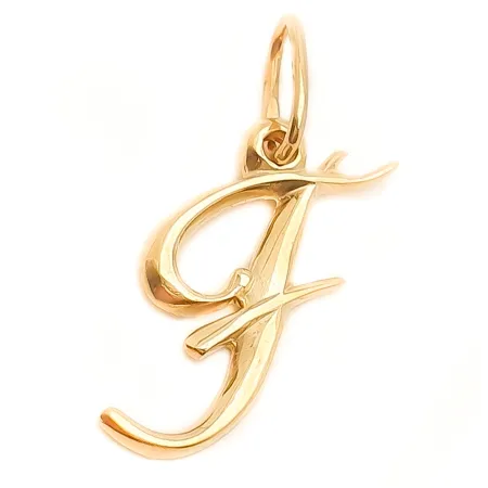 ZŁOTA ZAWIESZKA LITERKA F id Z1021