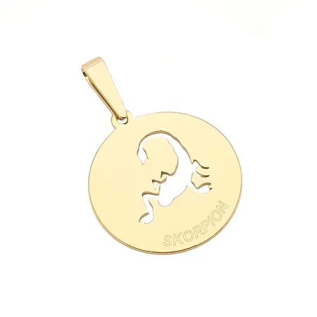 ZŁOTA 585 ZAWIESZKA ZNAK ZODIAKU SKORPION ZŁOTA 585 ZAWIESZKA ZNAK ZODIAKU SKORPION