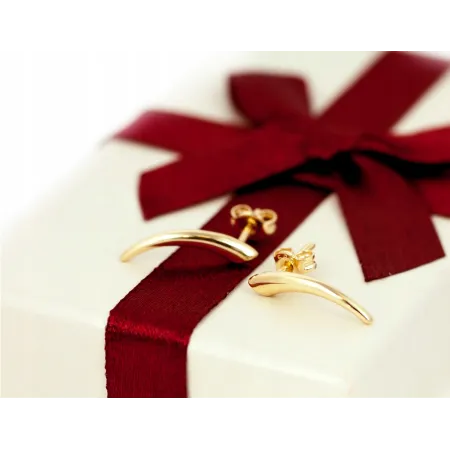 ZŁOTE KOLCZYKI 585 NAUSZNICE MODNY WZÓR