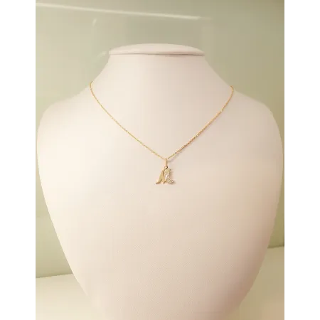 ZŁOTA 585 ZAWIESZKA LITERKA M Z CYRKONIĄ