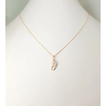 ZŁOTA 585 ZAWIESZKA LITERKA J z CYRKONIĄ