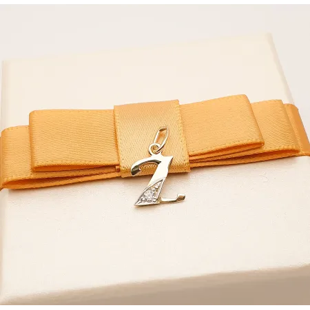 ZŁOTA ZAWIESZKA LITERKA Z z CYRKONIĄ 