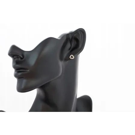 ZŁOTE KOLCZYKI DELIKATNE KWIATKI 585 SZTYFT