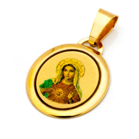 PIĘKNY ZŁOTY MEDALIK MATKA BOSKA pr 585