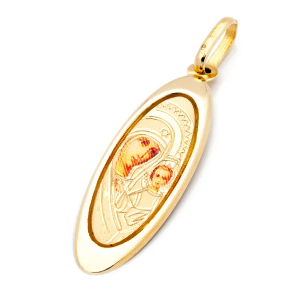 ZŁOTY MEDALIK MATKJA BOSKA Z DZIECIĄTKIEM 585